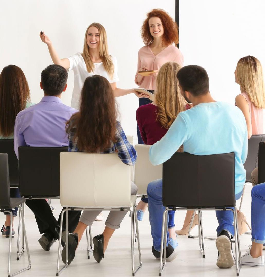 CELTA trainees in class